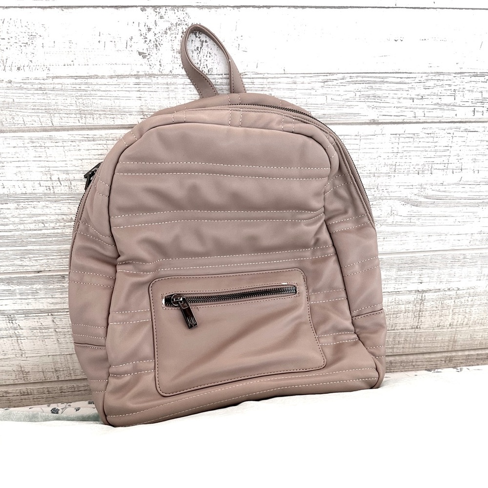 Neiman Marcus Quilted Leather Backpack